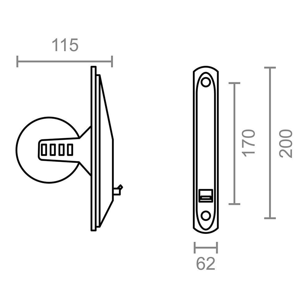RECOGEDOR EMPOTRABLE PR04 BLANCO, 200 x 115 x 60 mm gallery 1