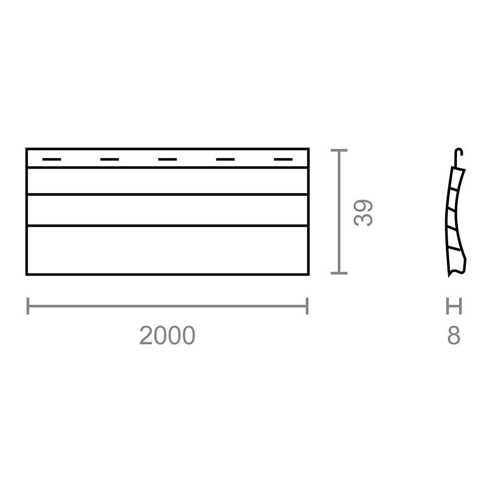 LAMA PERSIANA PR24, BLANCO 39 mm x 2 m gallery 1