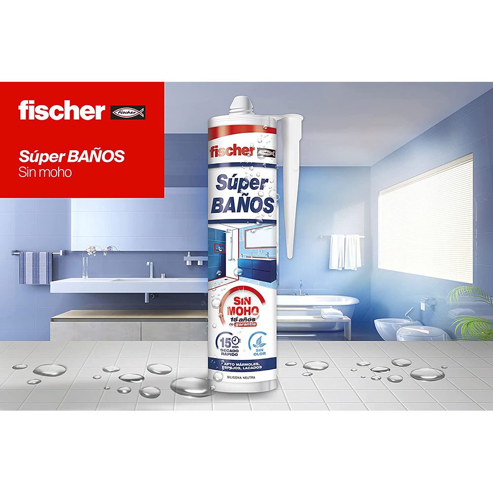 SILICONA SUPER BAÑOS SIN MOHO BLANCA 280 ml gallery 0