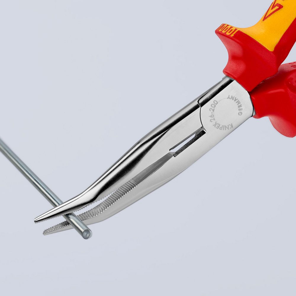 ALICATES DE BOCA DE CIGÜEÑA CURVO 200 x 56 x 19 mm gallery 1