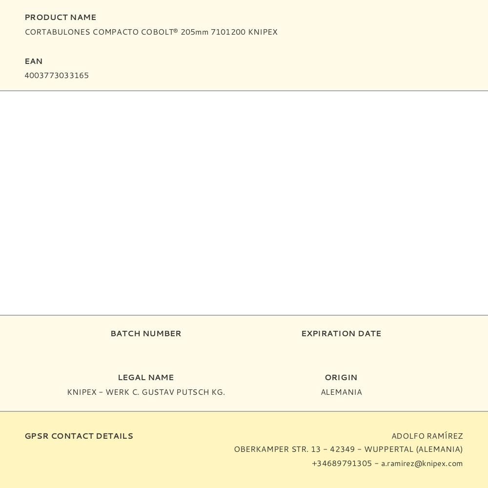 CORTABULONES COMPACTO COBOLT® 205 mm gallery 5