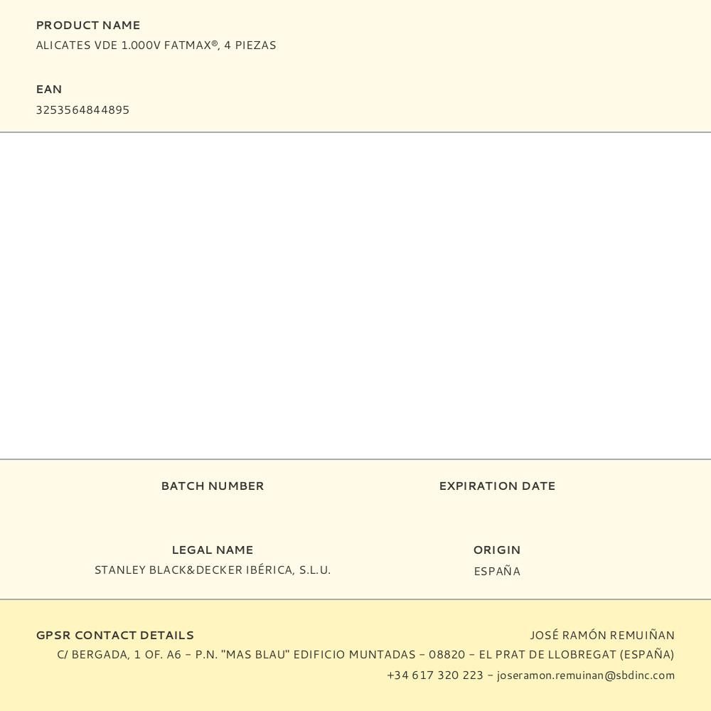 ALICATES VDE 1.000V FATMAX®, 4 PIEZAS gallery 1
