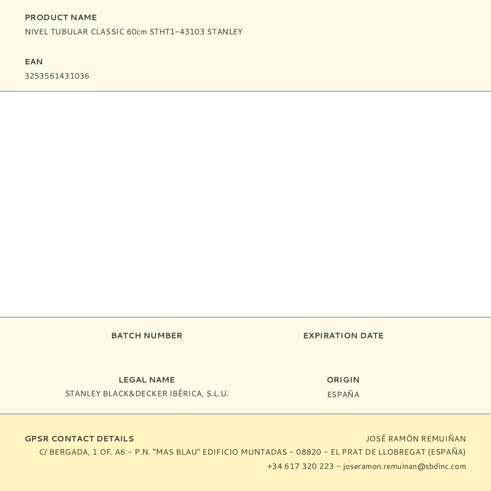 NIVEL TUBULAR CLASSIC 60 cm gallery 0