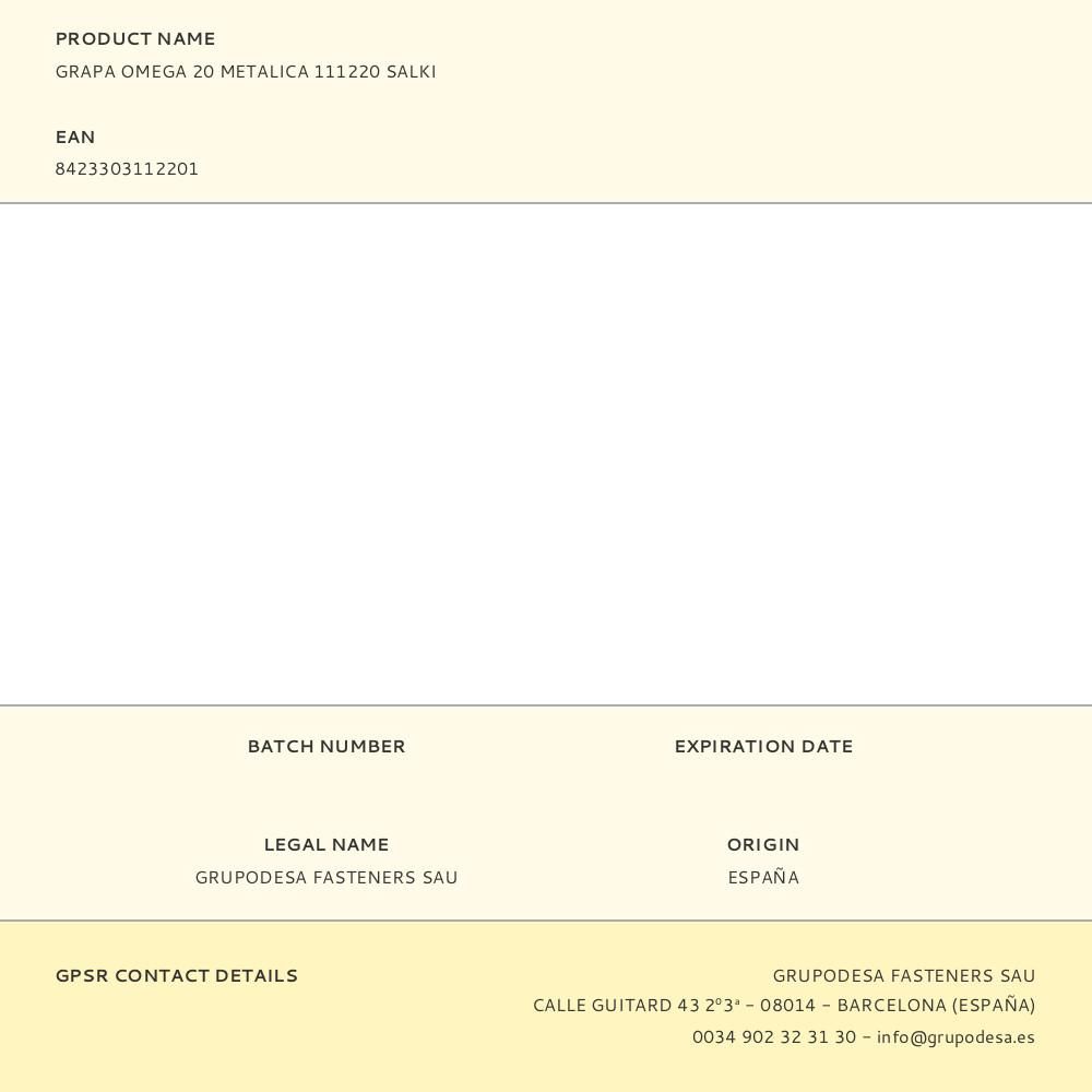 GRAPA OMEGA 20 METALICA 111220 SALKI gallery 2