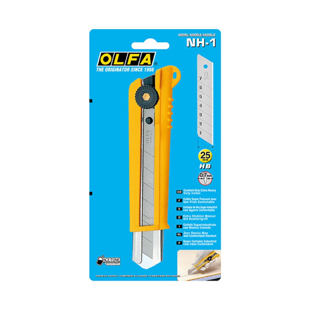 CÚTER NH-1 CON BLOQUEO MANUAL Y CUCHILLA DE 25 mm gallery 1