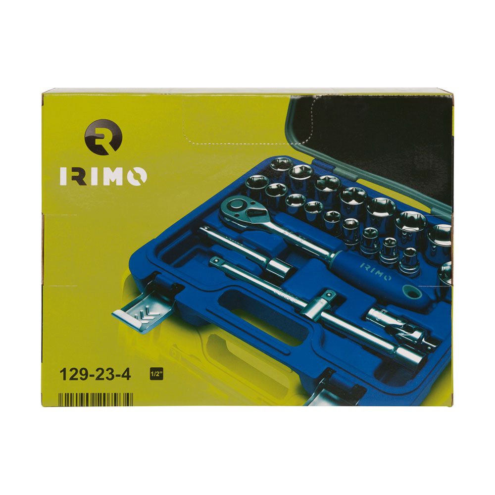 LLAVE DE CARRACA ½ pulg, VASOS HEXAGONALES 8 - 32 mm, JUEGO 23 PIEZAS gallery 0