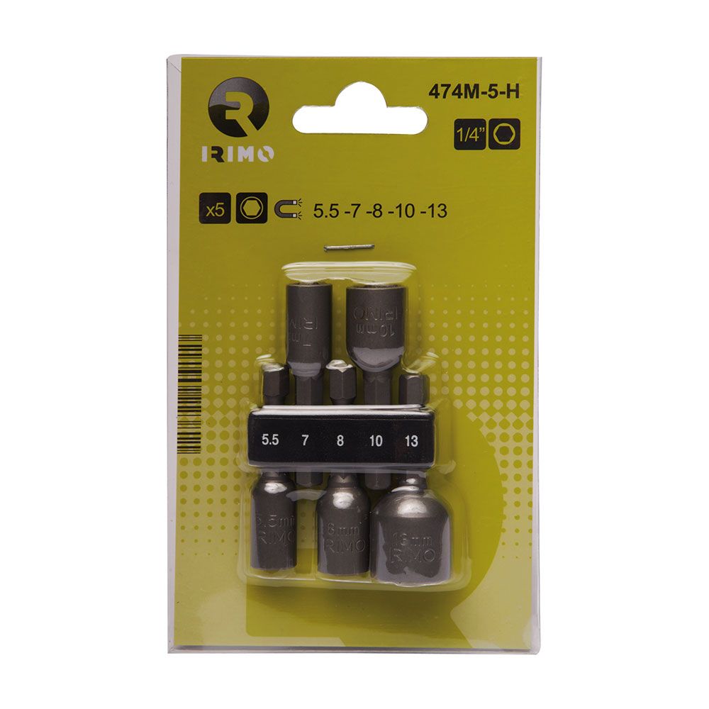 JUEGO 5 PUNTAS STECKER MAGNÉTICAS 5,5-13mm 474M-5-H gallery 0