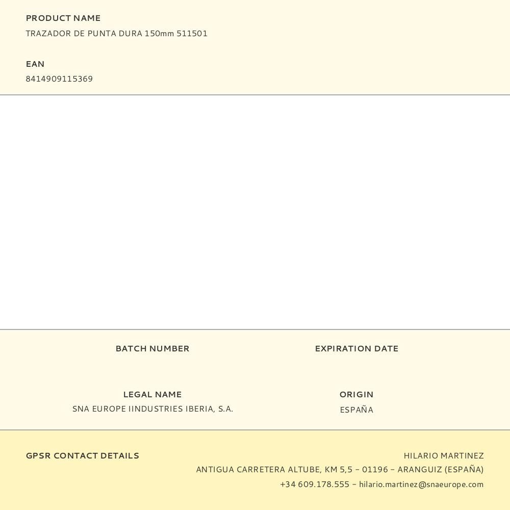 TRAZADOR DE PUNTA DURA 150 mm gallery 0