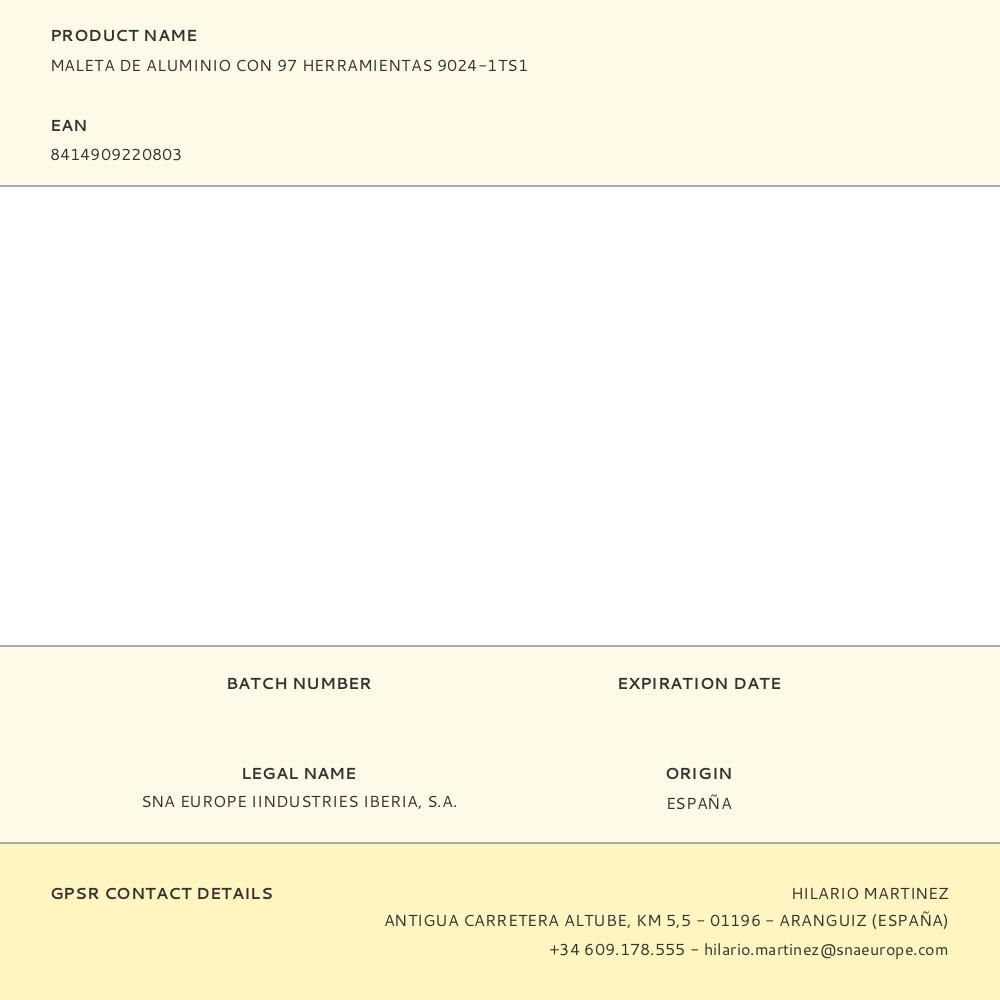 MALETA DE ALUMINIO CON 97 HERRAMIENTAS gallery 1