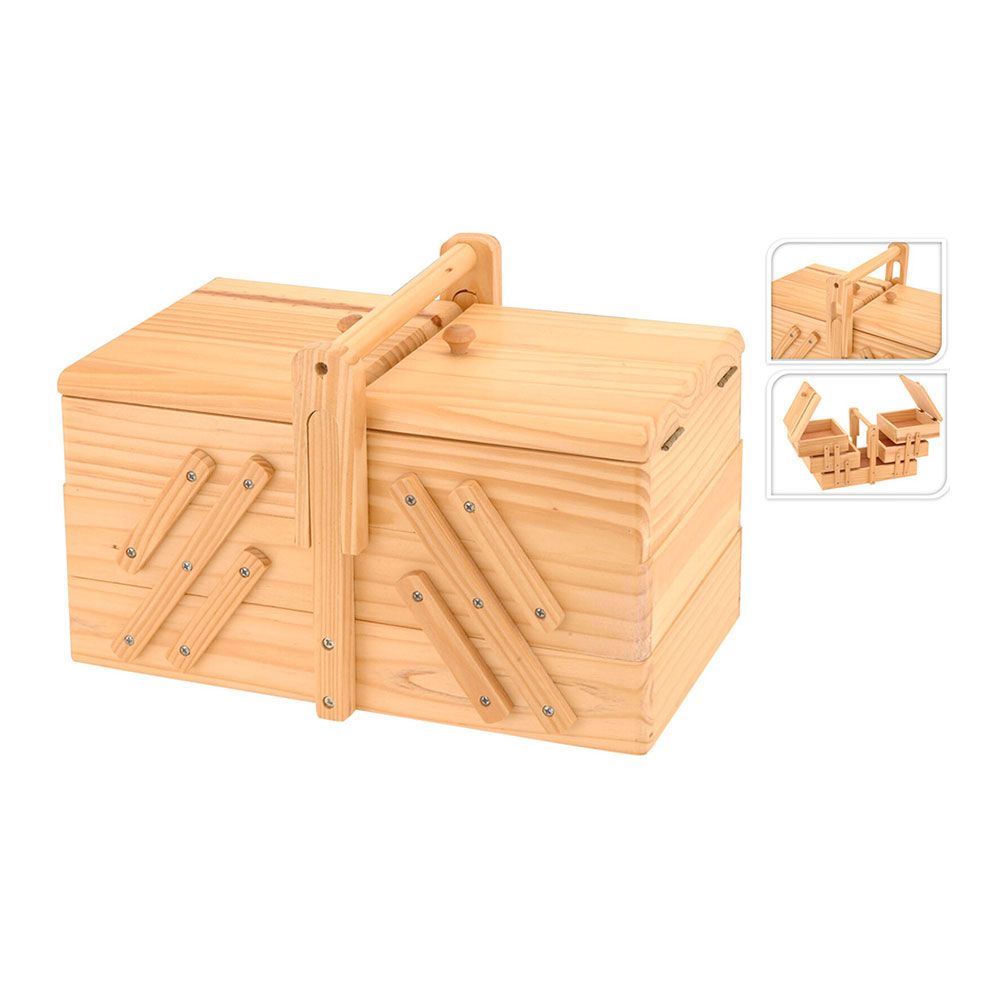 COSTURERO MADERA DE PINO, 30x17,5x19cm, 784610430, EXCELLENT HOUSEWARE