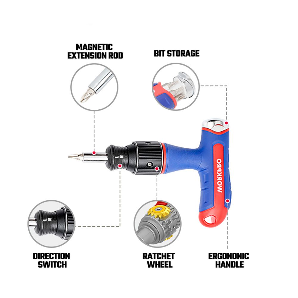 DESTORNILLADOR DE CARRACA T, 8 PIEZAS gallery 3