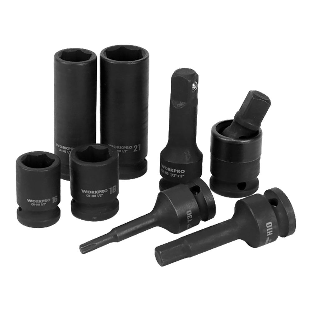 VASOS DE IMPACTO ½ pulg, JUEGO 27 PIEZAS gallery 0