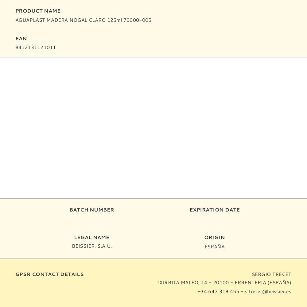 MASILLA PARA MADERA NOGAL CLARO 125 ml gallery 0