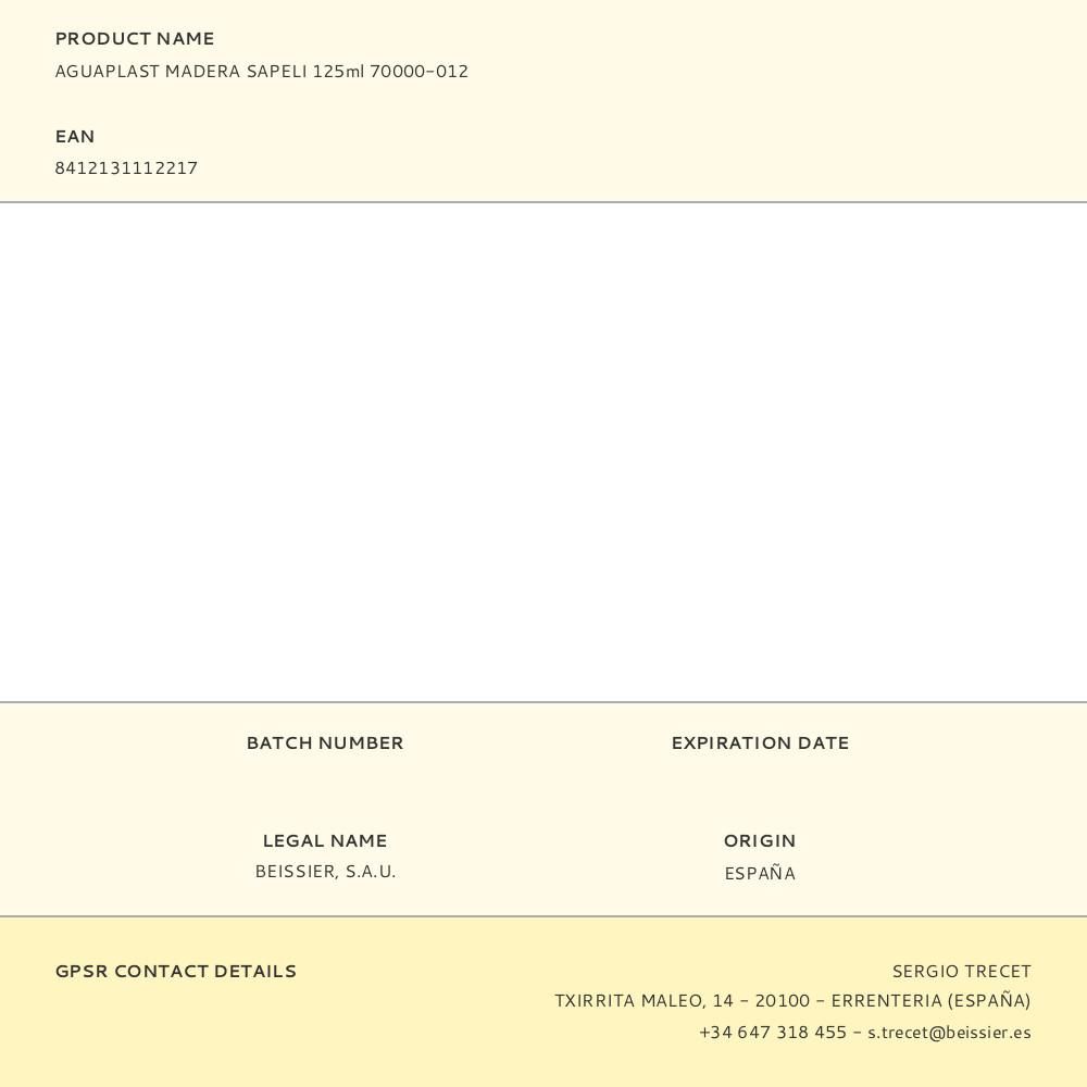 MASILLA PARA MADERA SAPELI 125 ml gallery 0