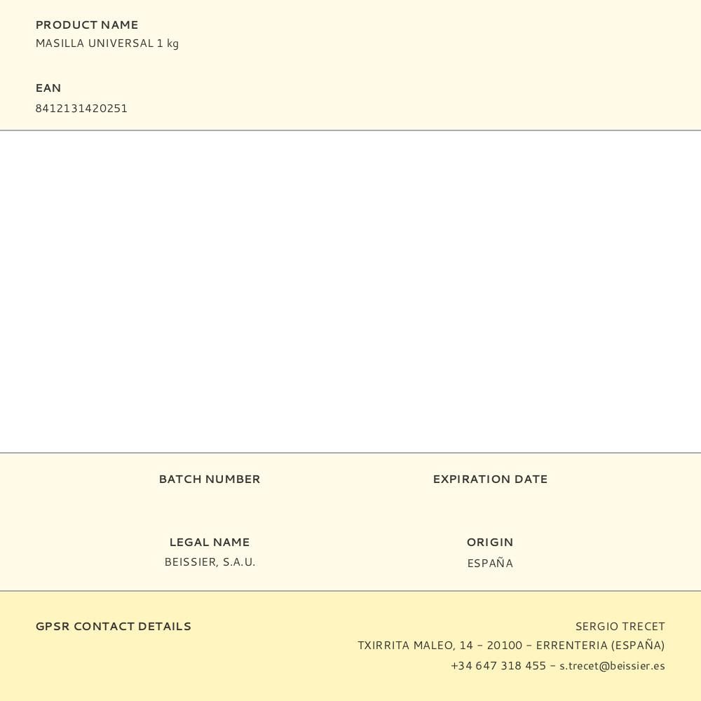 MASILLA UNIVERSAL 1 kg gallery 0