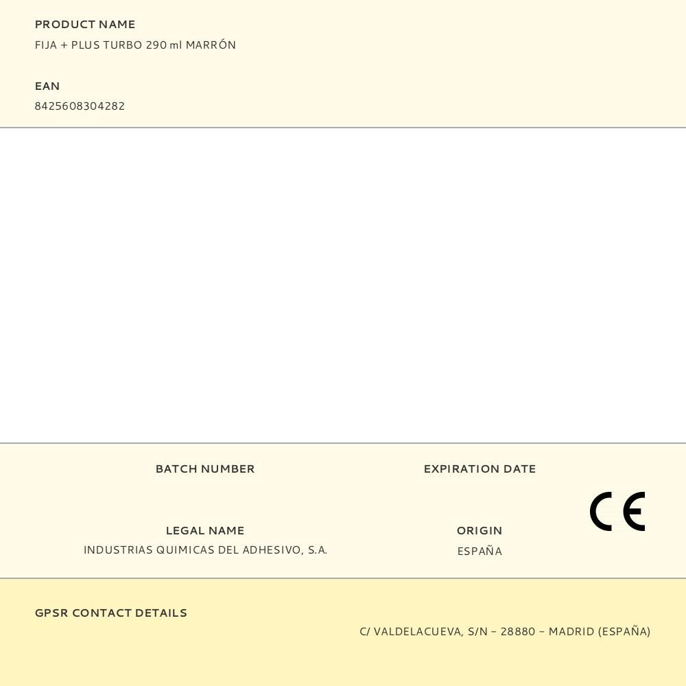 FIJA + PLUS TURBO 290 ml MARRÓN gallery 0