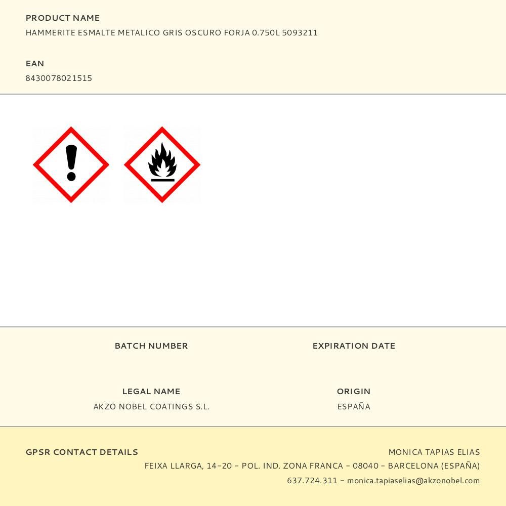 ESMALTE METÁLICO GRIS OSCURO FORJA 750 ml gallery 0