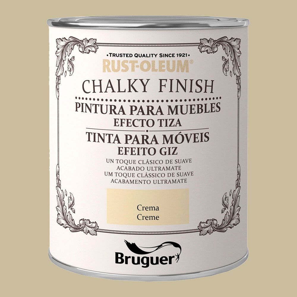 RUST-OLEUM CHALKY FINISH MUEBLES CREMA 750 ml