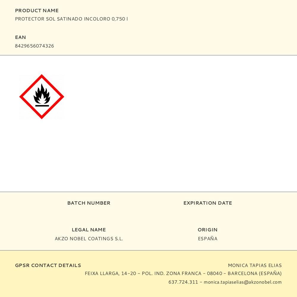 PROTECTOR SOL SATINADO INCOLORO 750 ml gallery 0