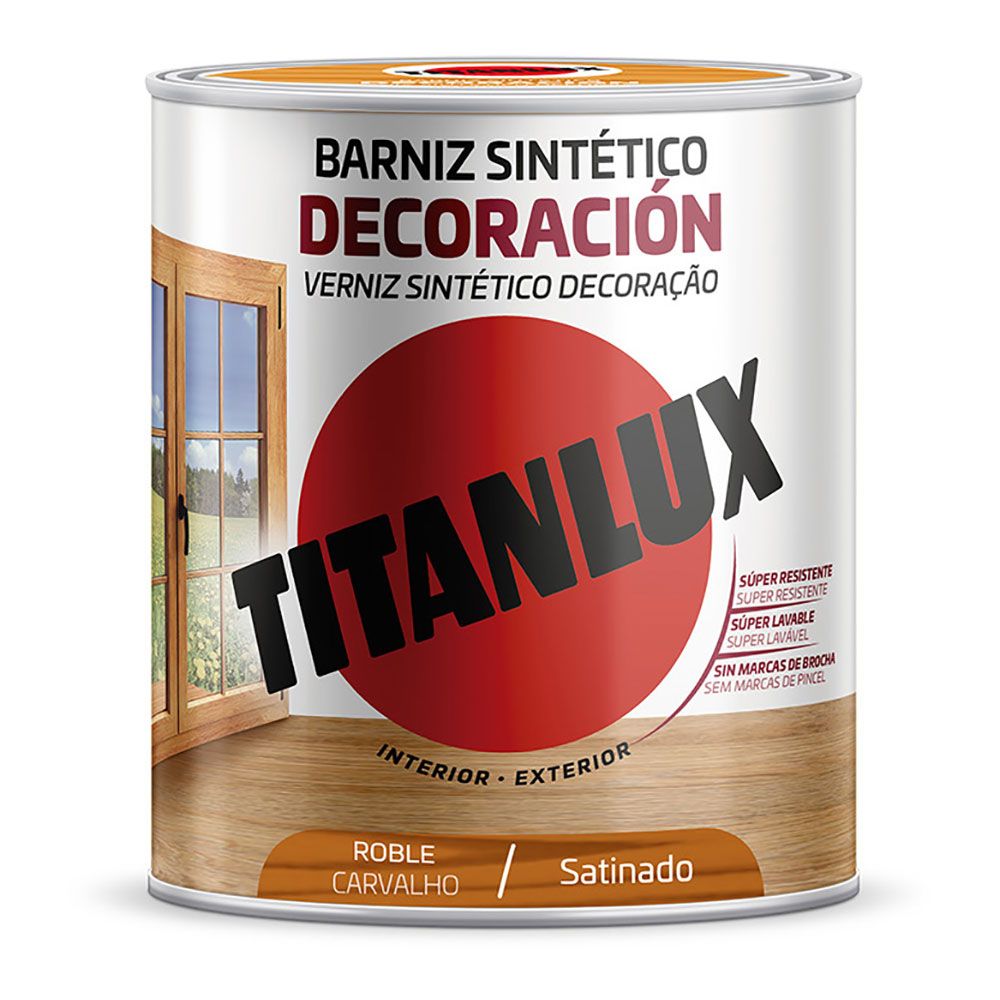 BARNIZ SINTÉTICO DECORACIÓN ROBLE SATINADO 250 ml