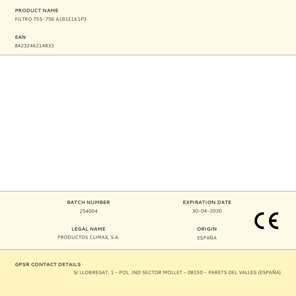 FILTRO 755-756 A1B1E1K1P3 gallery 0