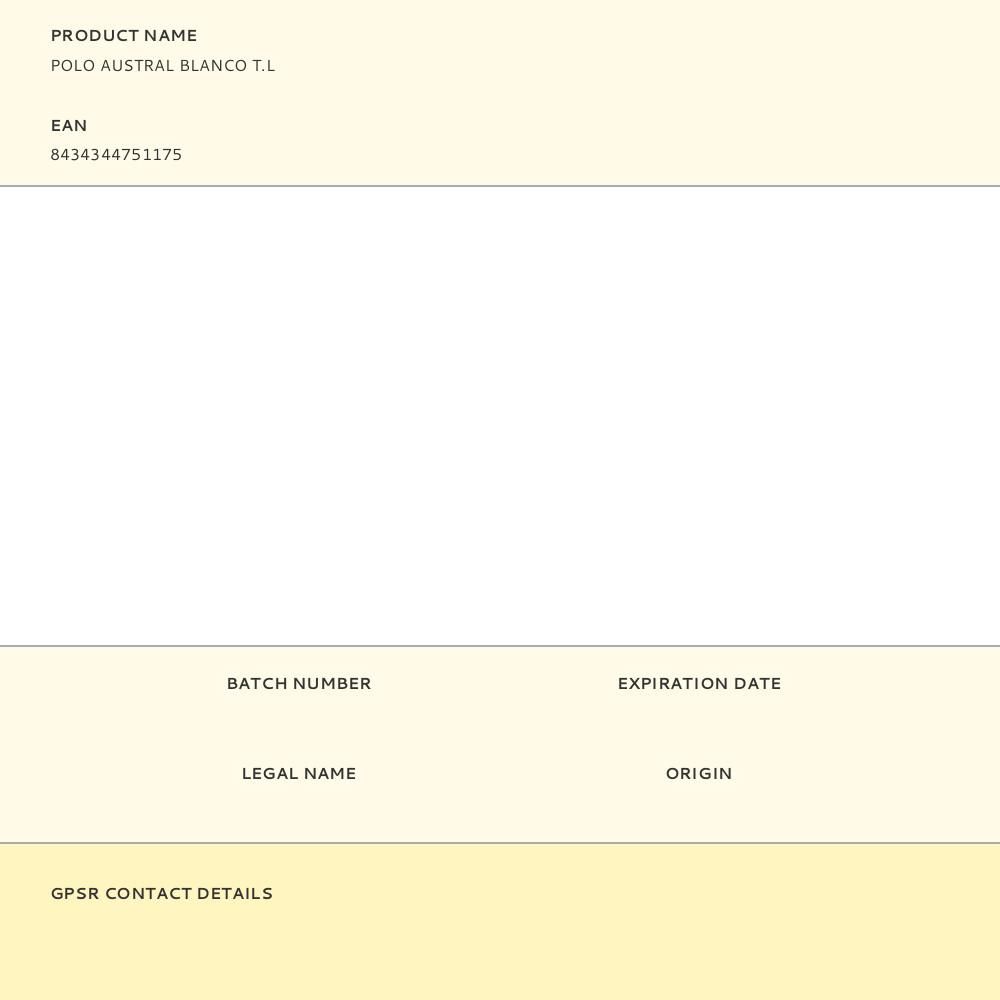 POLO AUSTRAL BLANCO T.L gallery 0