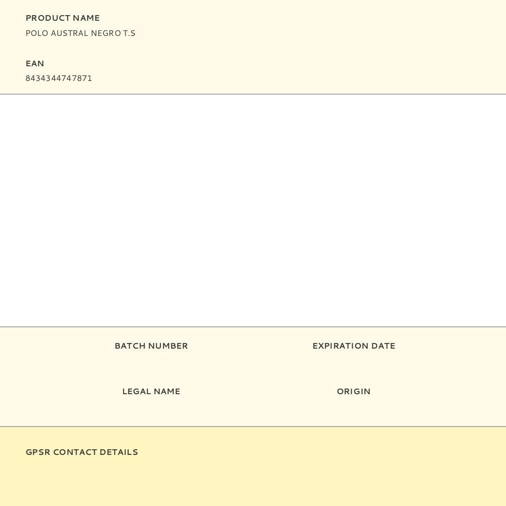 POLO AUSTRAL NEGRO T.S gallery 0