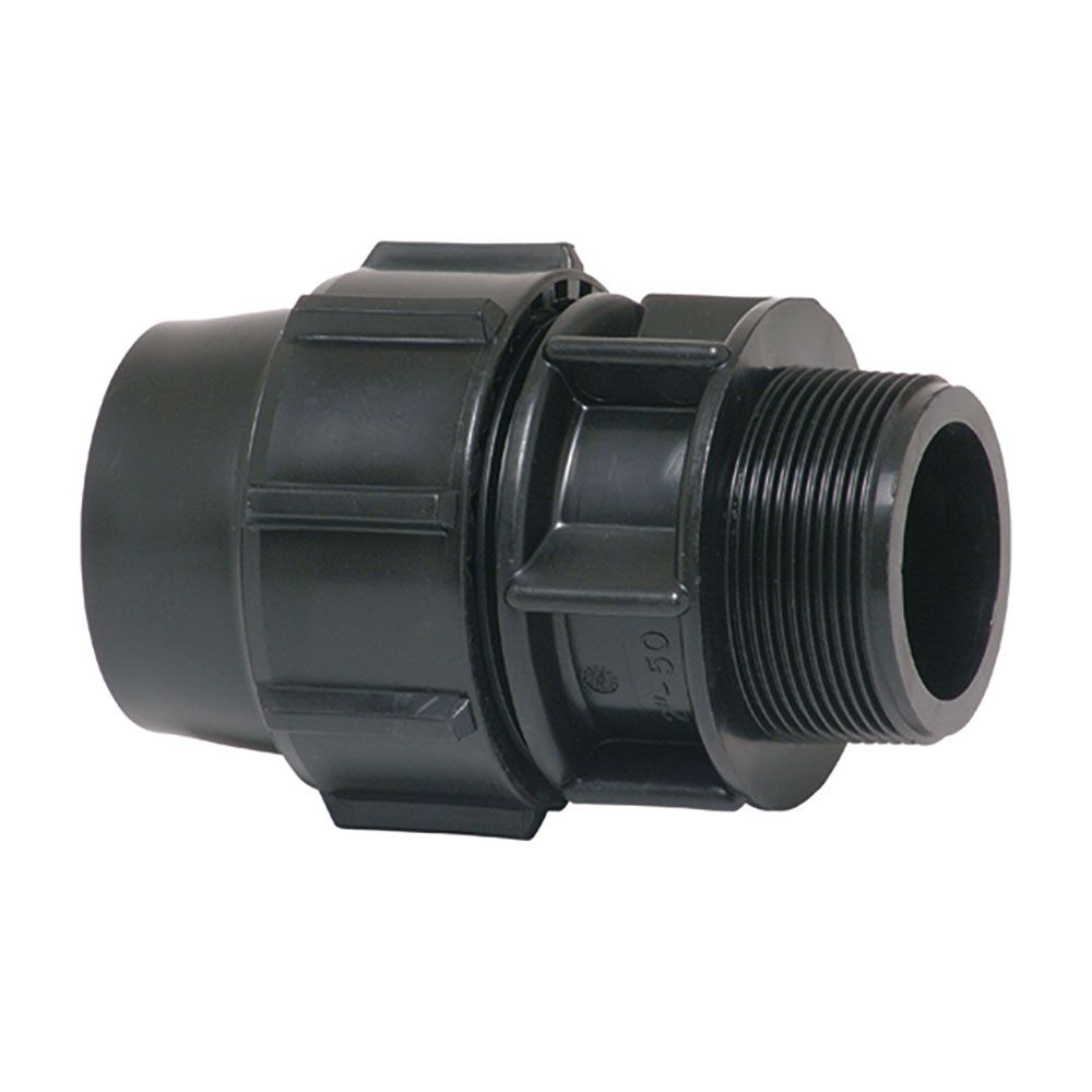 ENLACE MIXTO ROSCA MACHO POLIPROPILENO 20 mm x ½ pulg