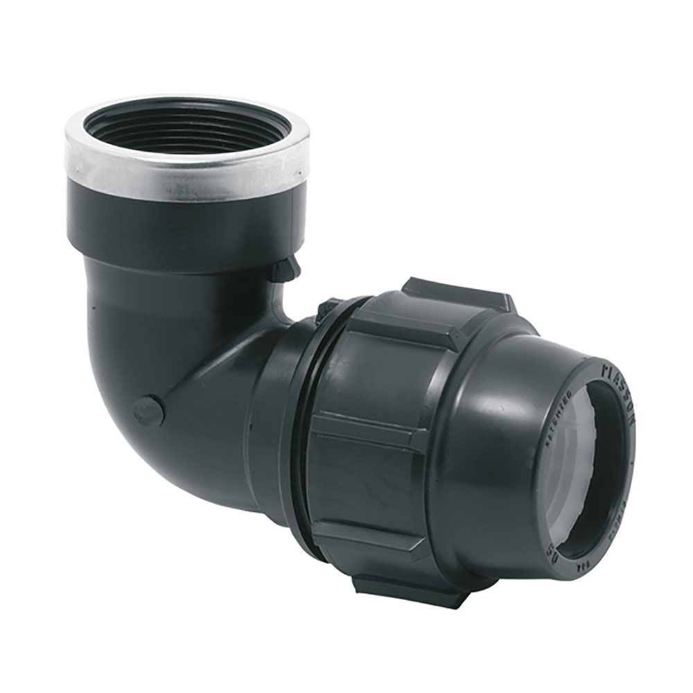 CODO MIXTO 90° POLIPROPILENO ROSCA HEMBRA 25 mm x ¾ pulg