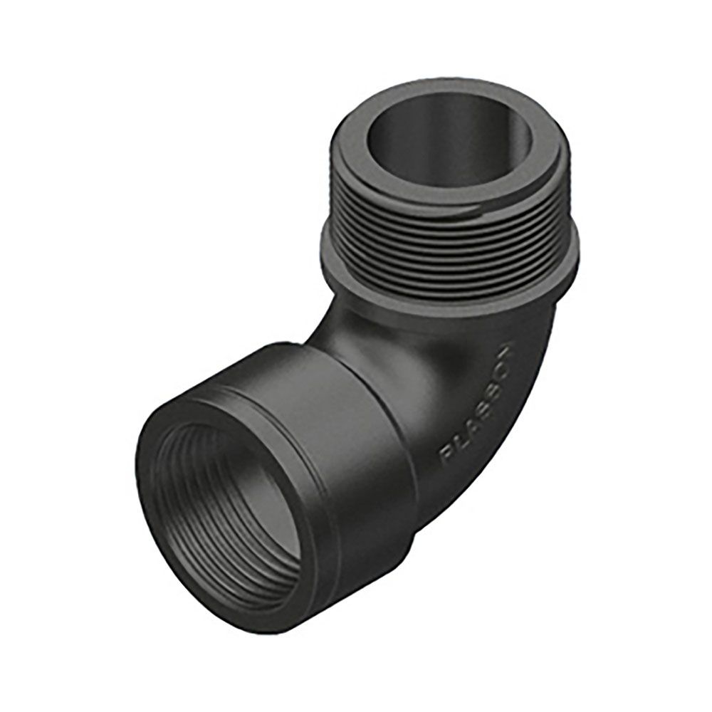 CODO 90° POLIPROPILENO ROSCA MACHO/HEMBRA ½ pulg