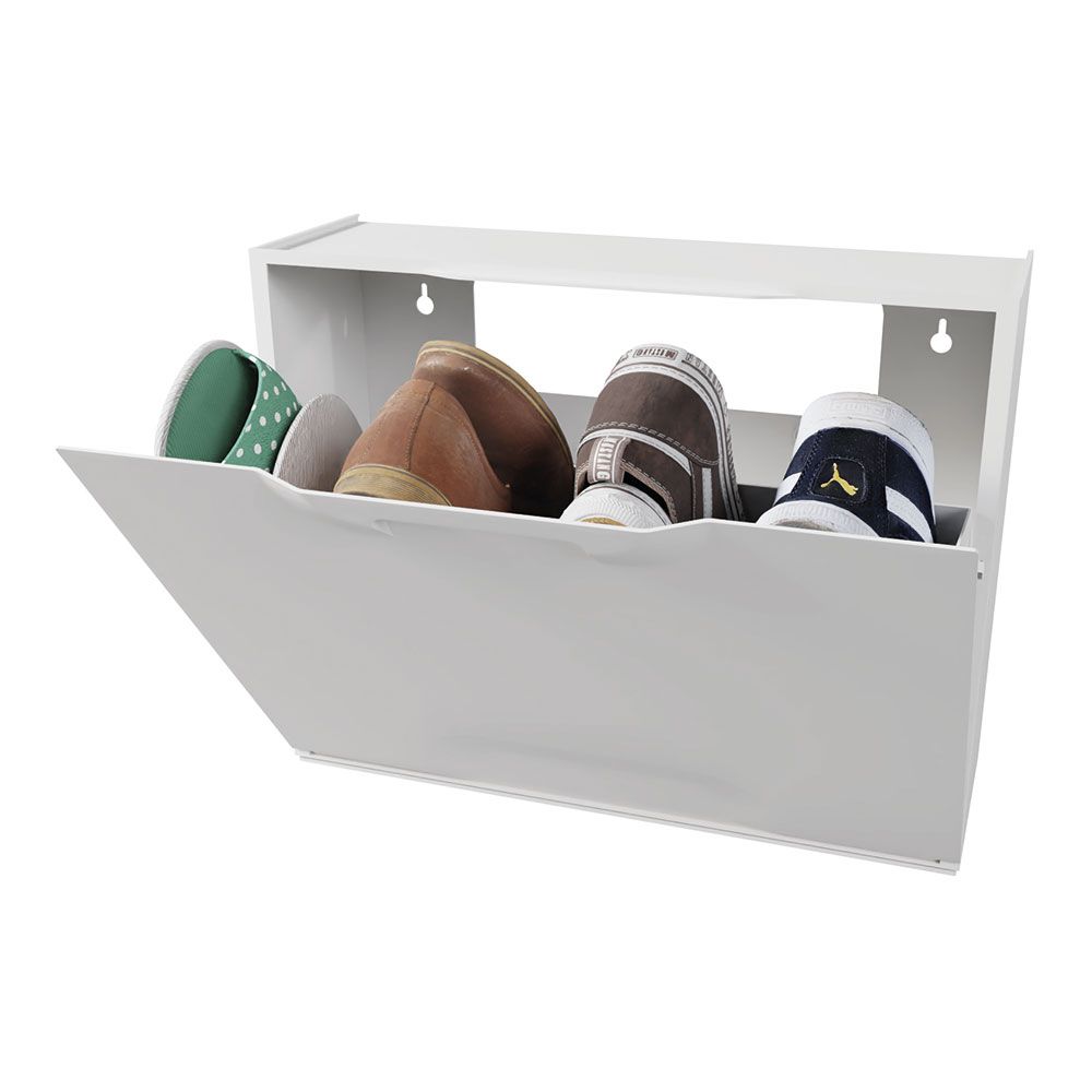 ZAPATERO APILABLE DE POLIPROPILENO BLANCO 51 x 17,3 x 40,1 cm gallery 0