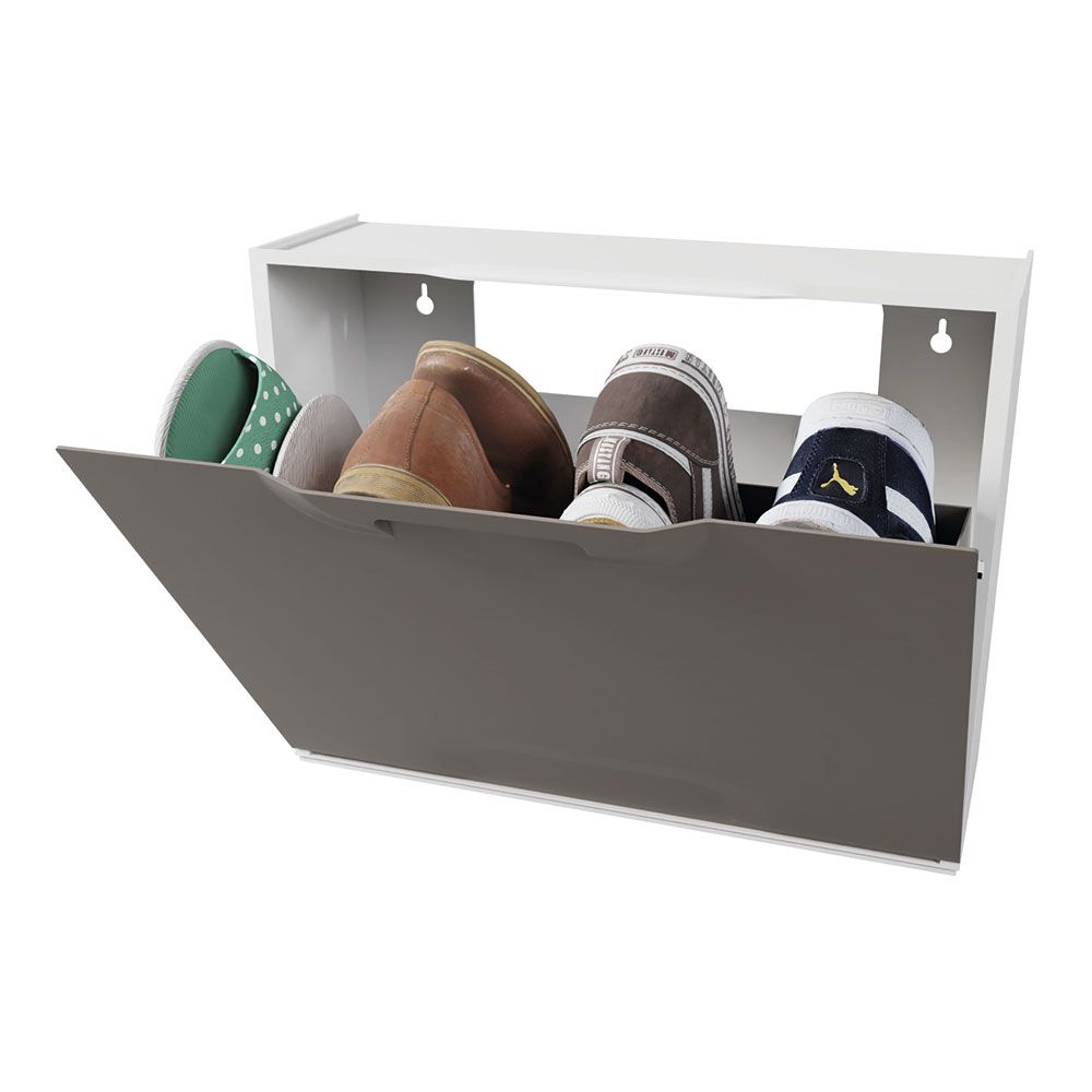 ZAPATERO APILABLE DE POLIPROPILENO MARRÓN 51 x 17,3 x 40,1 cm gallery 0