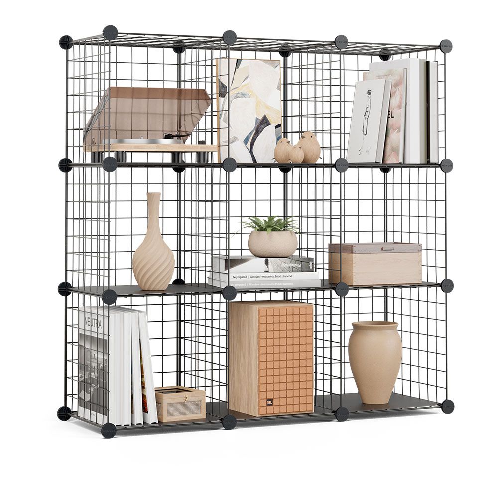 ESTANTERÍA MODULAR METÁLICA TITAN C9 NEGRO gallery 0