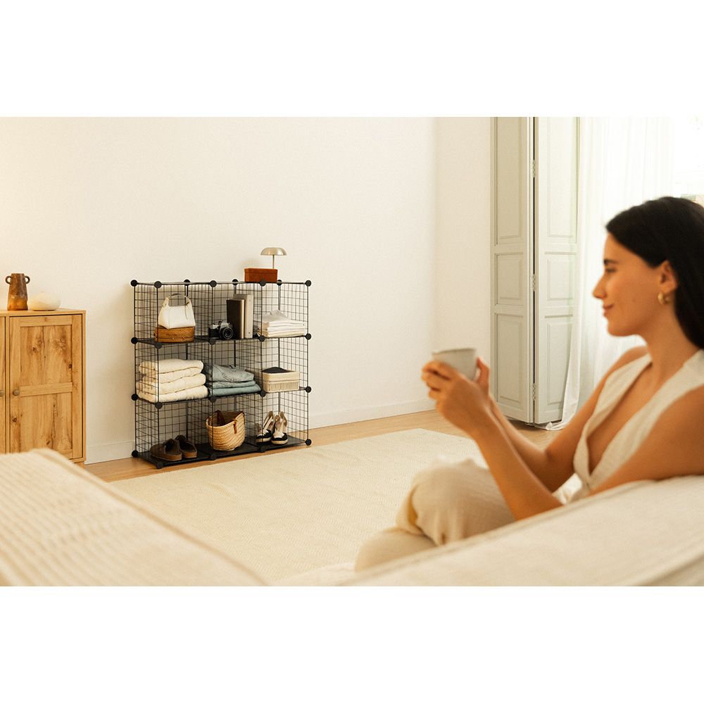 ESTANTERÍA MODULAR METÁLICA TITAN C9 NEGRO gallery 1