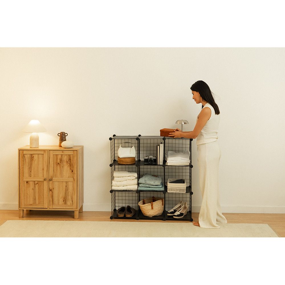 ESTANTERÍA MODULAR METÁLICA TITAN C9 NEGRO gallery 2