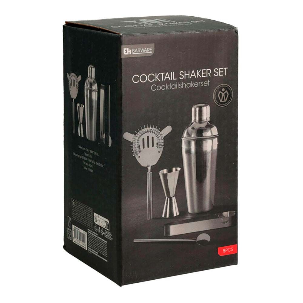 COCTELERA DE ACERO INOXIDABLE, 5 PIEZAS gallery 0