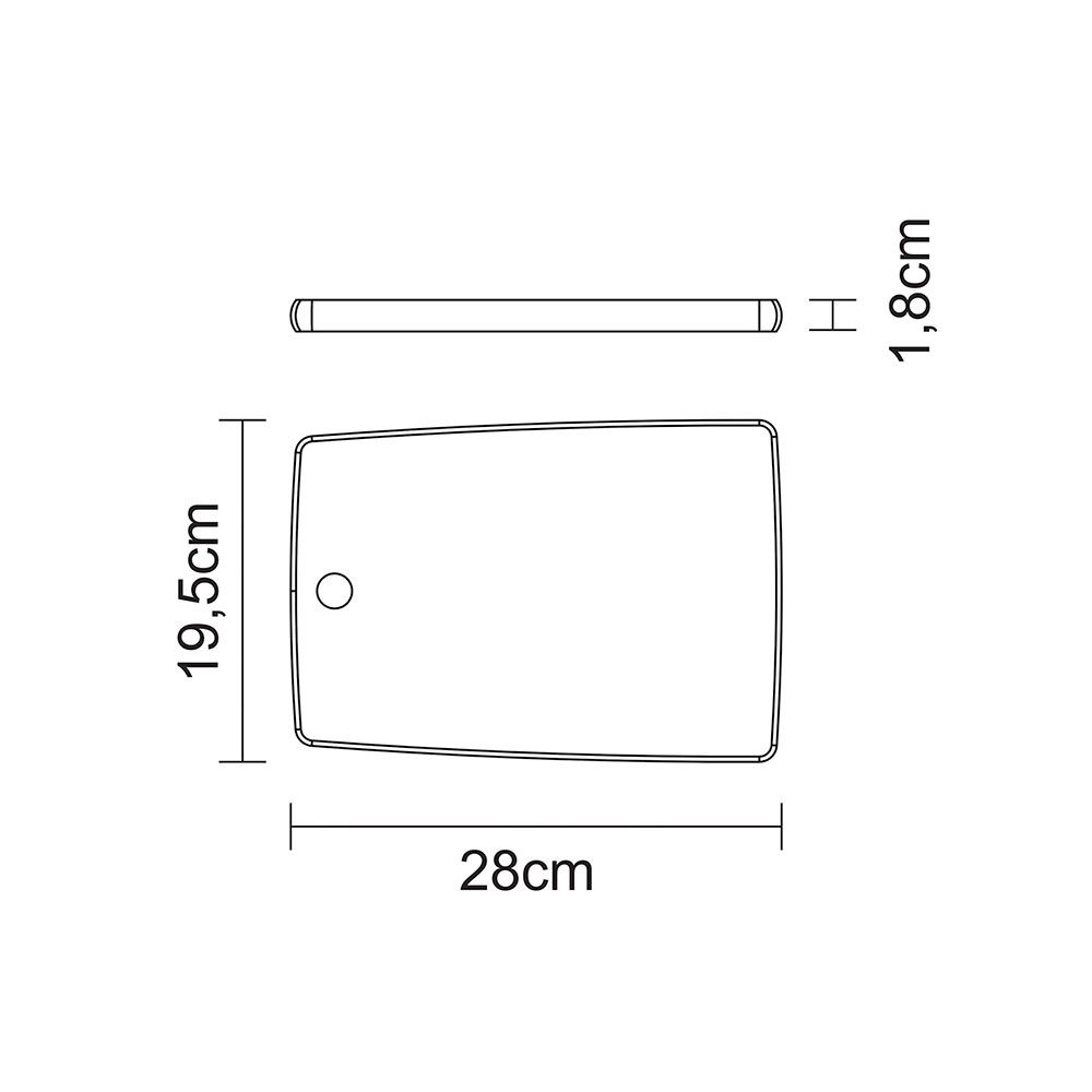 TABLA PARA CORTAR Y SERVIR 28 x 19,5 x 1,8 cm gallery 1