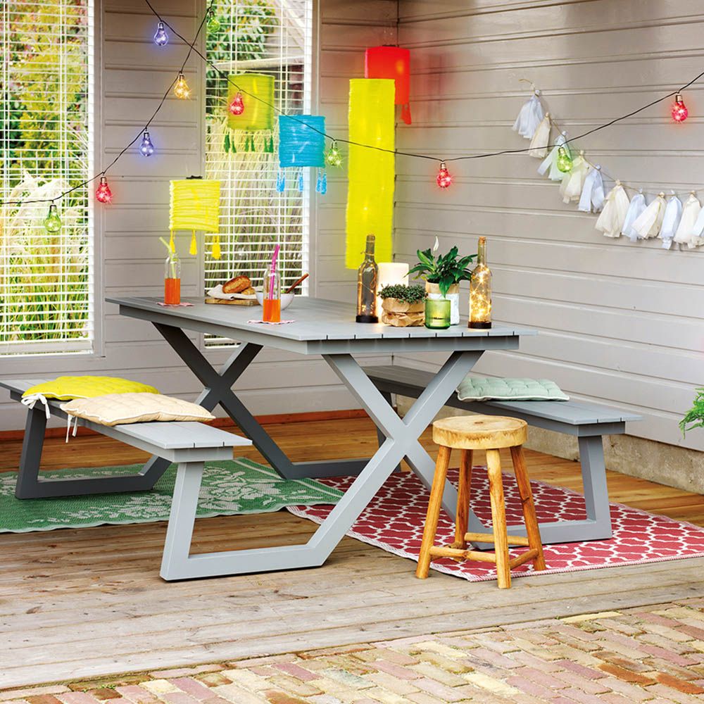 GUIRNALDA SOLAR CON BOMBILLAS DE COLORES, 2 FUNCIONES, 4,5 m gallery 1