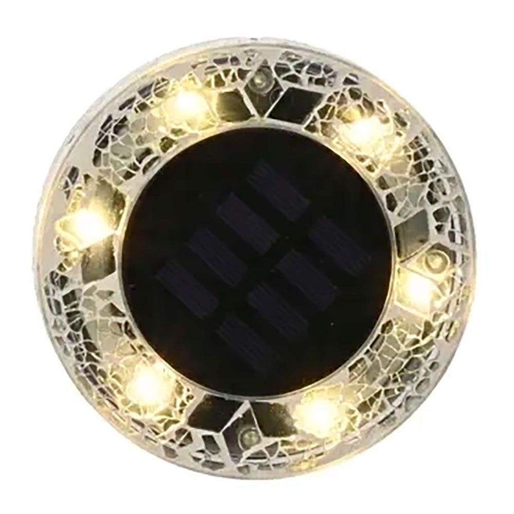 ESTACA SOLAR REDONDA DE CRISTAL MOSAICO, 6 LEDS, 7 lm, Ø11,5 x 13 cm gallery 0