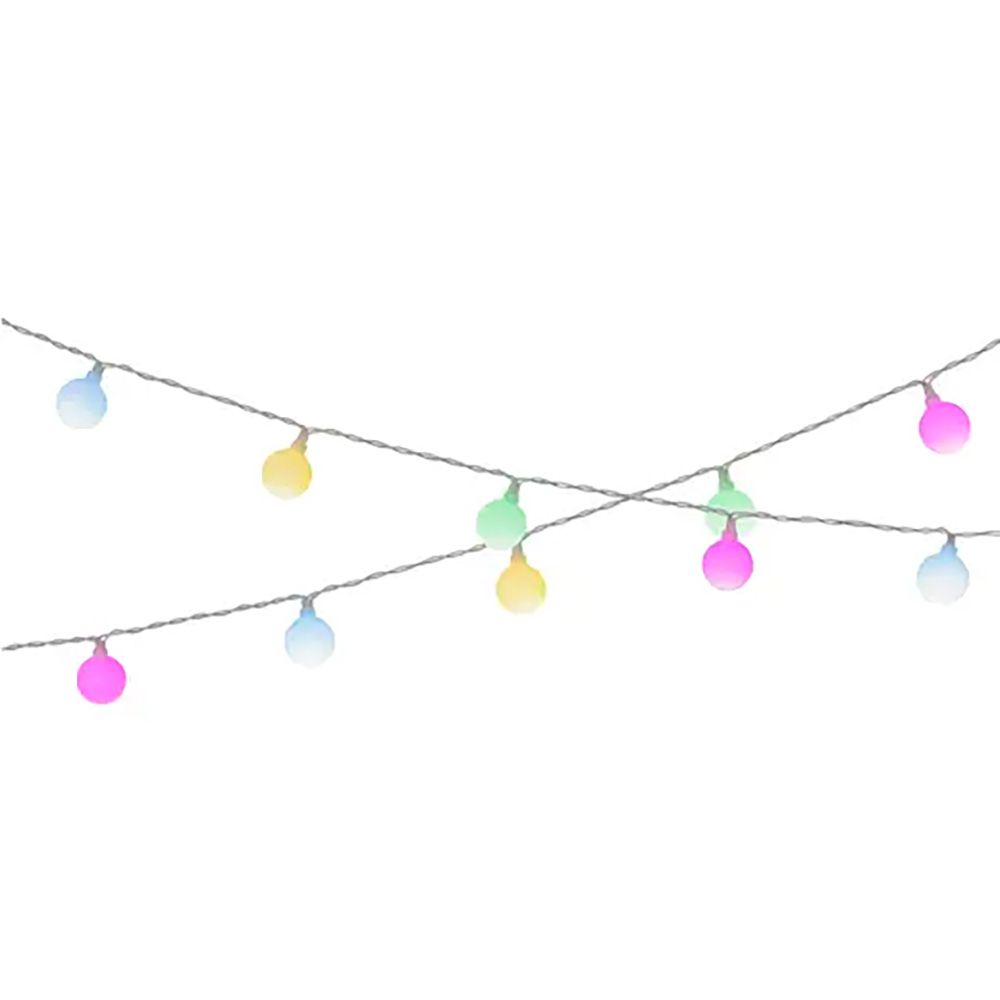 GUIRNALDA SOLAR 30 LEDS, 3 lm, LUZ MULTICOLOR PASTEL, IP44, 2,9 m