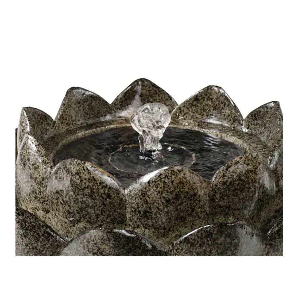 FUENTE SOLAR EN FORMA DE FLOR, PARA EXTERIOR, Ø23 x 14 cm gallery 0