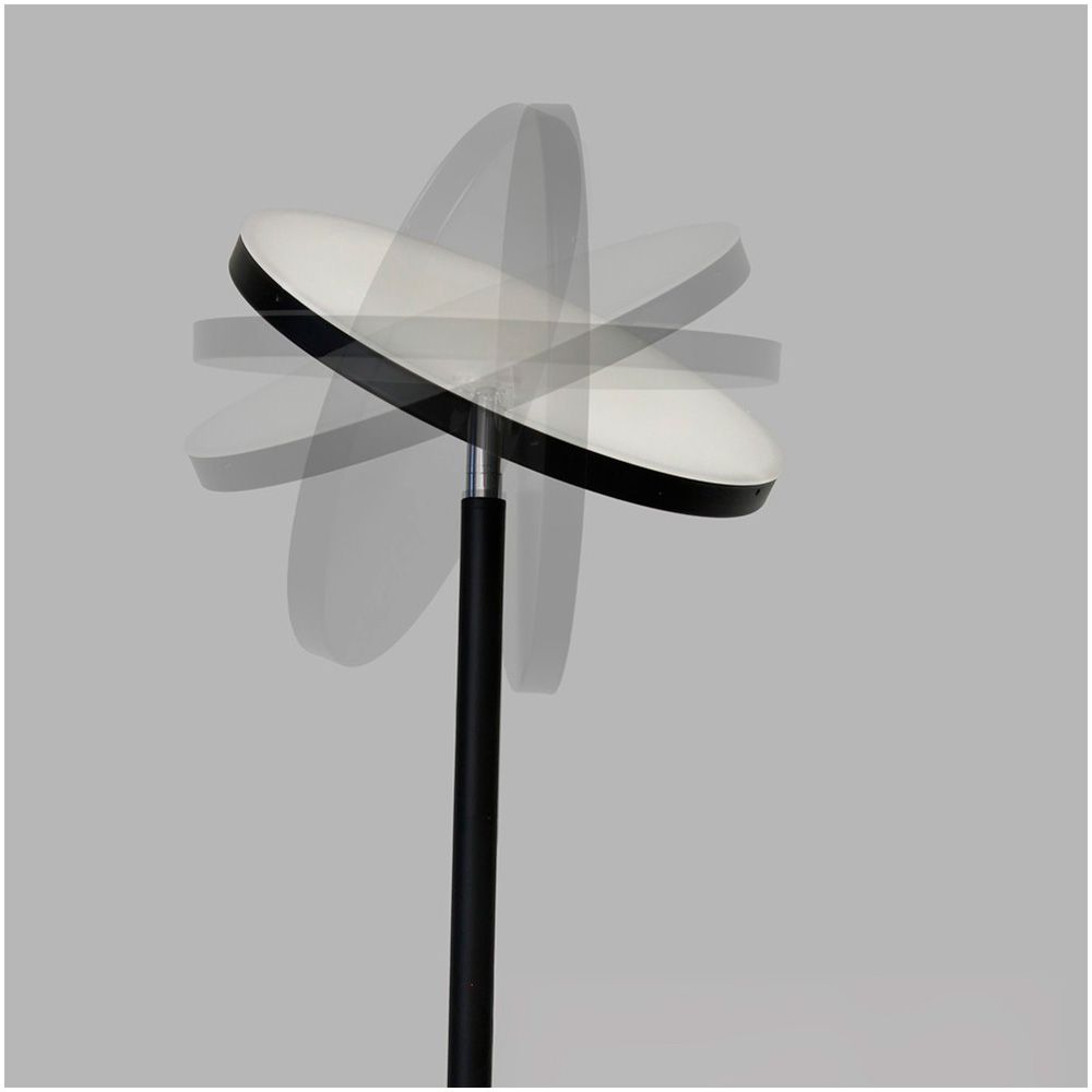 LÁMPARA DE PIE LED DENCEL, 30+6 W, 3CCT, DIMMABLE, 3000 lm, NEGRA, Ø25 x 175 cm gallery 3