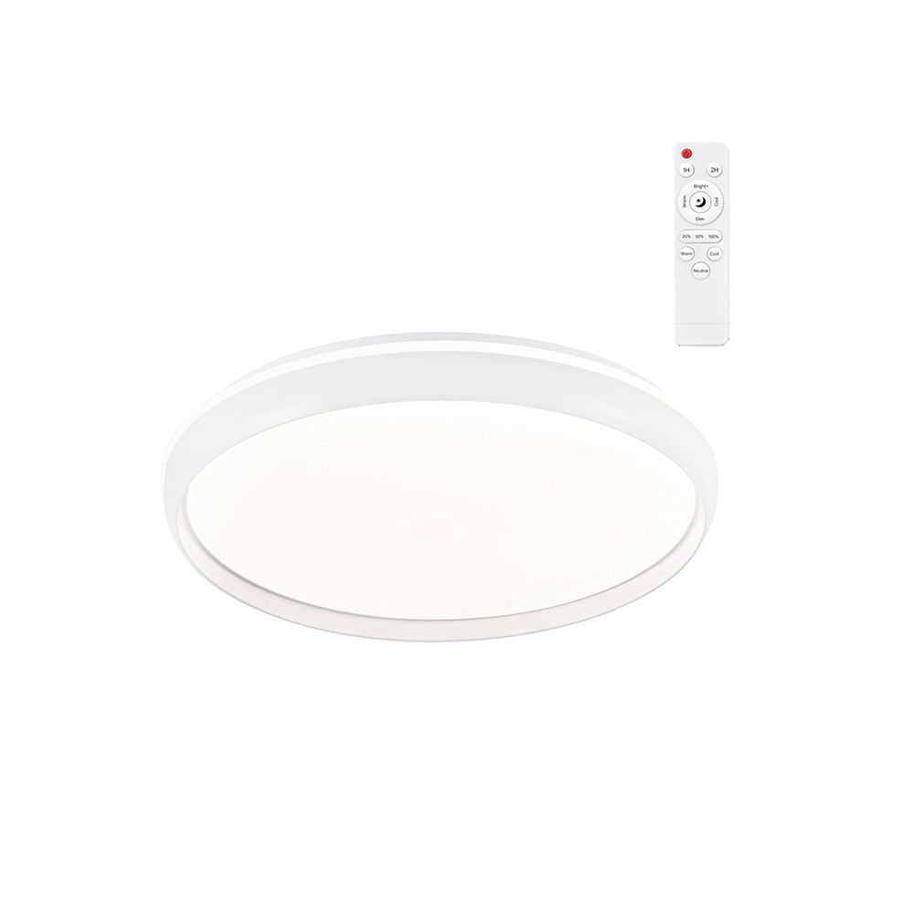 PLAFÓN LED CIRCULAR, CHARLY, 46 W, 3CCT, 5060 lm, BLANCO, Ø40 x 7 cm