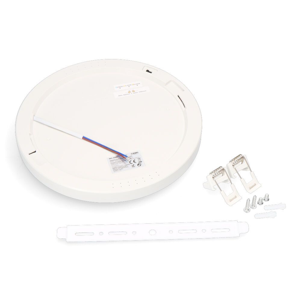 DOWNLIGHT AJUSTABLE LED SUPERFICIE/EMPOTRAR 20 W 2050 lm, MARCO BLANCO, 3CCT, Ø22,5 cm gallery 2