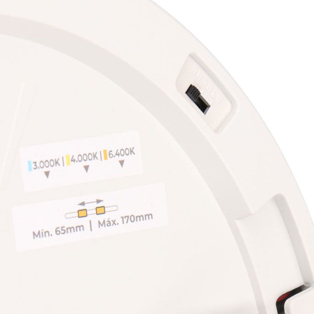 DOWNLIGHT AJUSTABLE LED SUPERFICIE/EMPOTRAR 20 W 2050 lm, MARCO BLANCO, 3CCT, Ø22,5 cm gallery 5