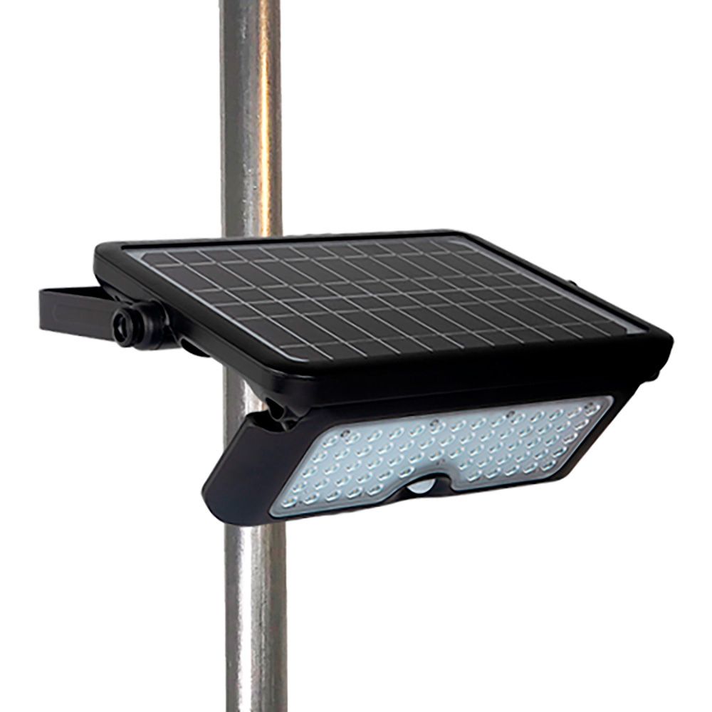 APLIQUE SOLAR 10W 1150lm RECARGABLE. SENSOR PRESENCIA (2-8m) COLOR NEGRO 27,5x19,6cm EDM gallery 11