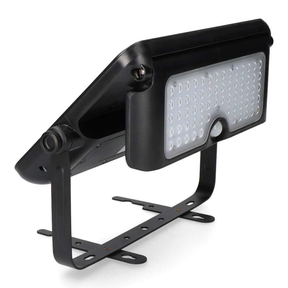 APLIQUE SOLAR 10W 1150lm RECARGABLE. SENSOR PRESENCIA (2-8m) COLOR NEGRO 27,5x19,6cm EDM gallery 6