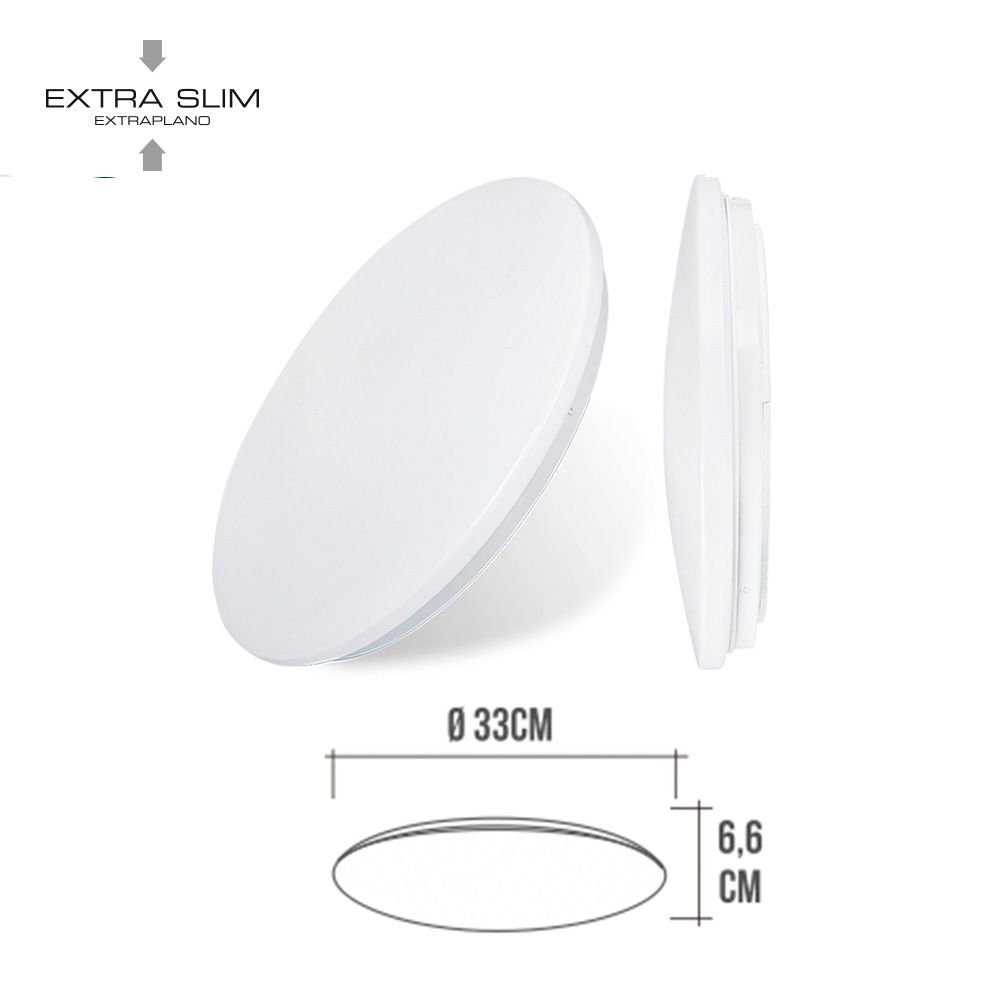 APLIQUE LED CIRCULAR DE SUPERFICIE 18W 4000 k 1820 lm Ø32,5 x 6,2 cm gallery 0