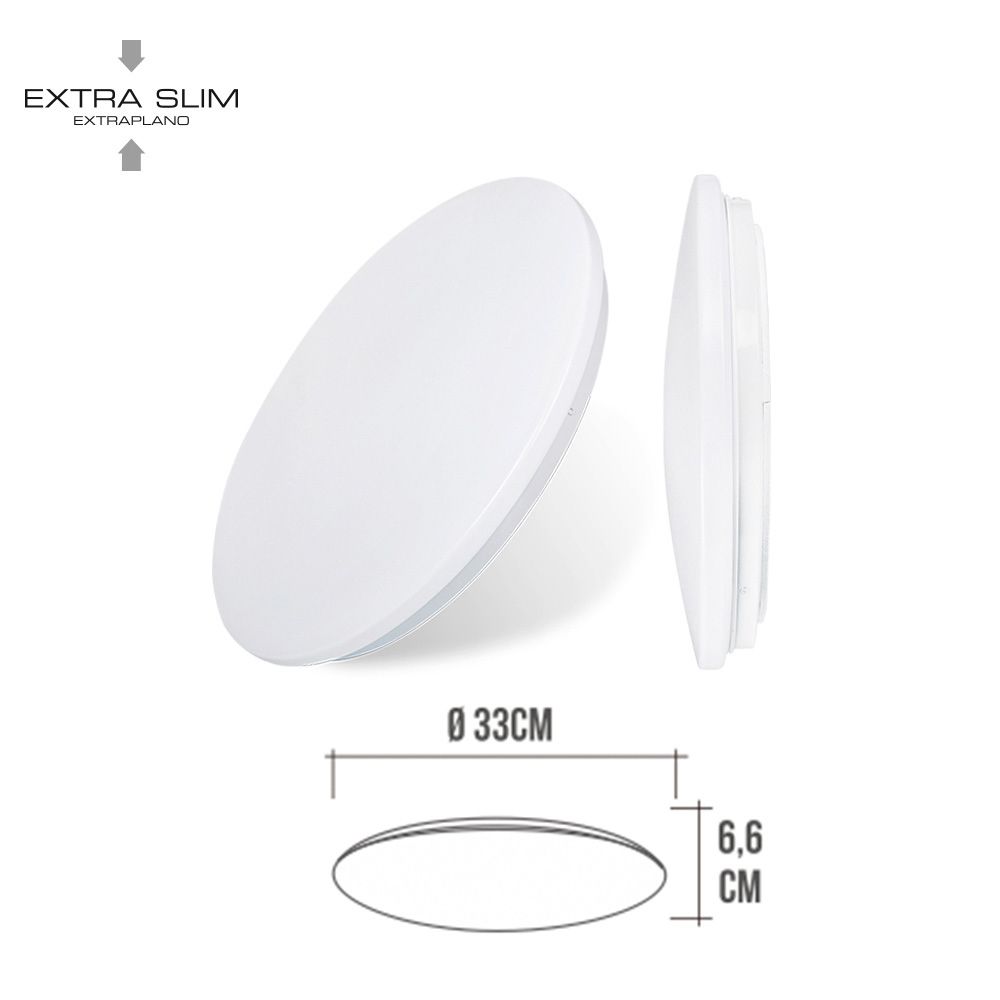 APLIQUE LED CIRCULAR DE SUPERFICIE 18W 6500 k 1820 lm Ø32,5 x 6,2 cm gallery 0