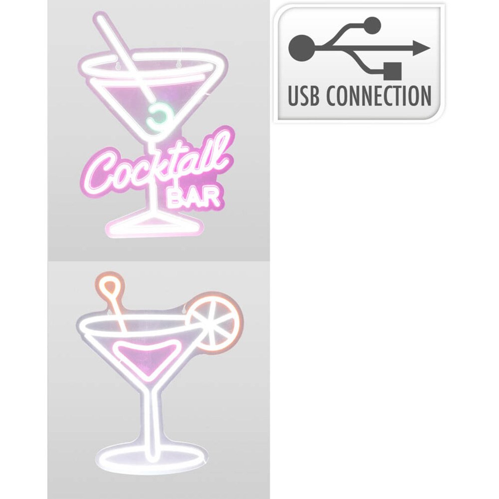 LUZ LED NEÓN DECORATIVA Cocktail BAR, MODELOS VARIADOS, 30 x 38 cm gallery 0